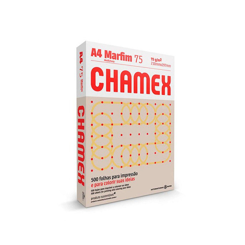 PAPEL BOND A4 75 GR MARFIL- CHAMEX